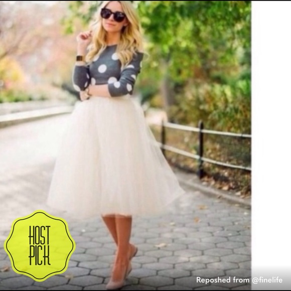 Dresses & Skirts - SALE • {WHITE TULLE SKIRT}